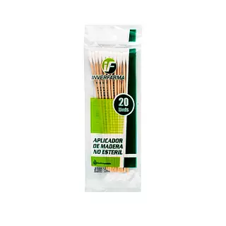 Aplicadores de Algodon Madera