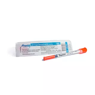 Jeringa 1 Ml Naranja