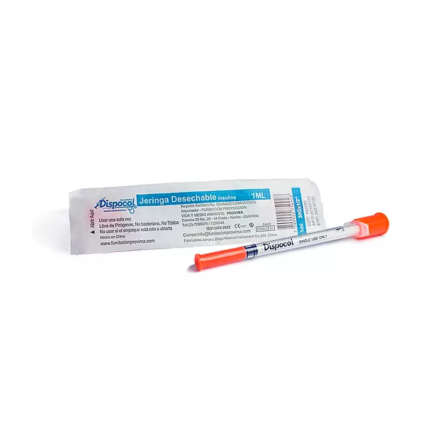 Jeringa 1 Ml Naranja