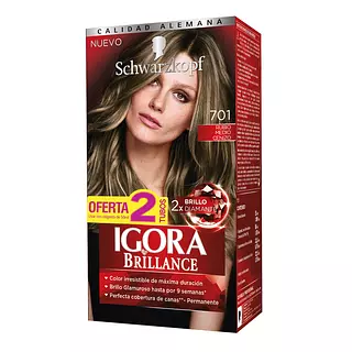 Tinte Igora Rubio Medio Cenizo 701