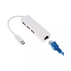 Adaptador Tipo C A Usb 3 Puertos + Lan Rj45