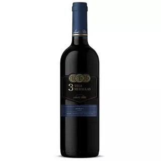 Vino Tres Medallas Merlot Santa Rita