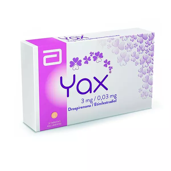 Yax 3 / 0.03 Mg Caja X 21 Tabletas Recubiertas