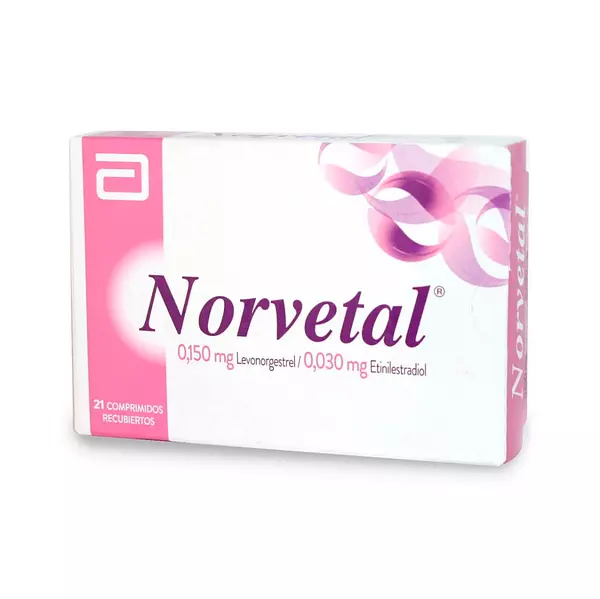 Norvetal Levonorge/Etinilestra X 21 Tabletas Recubiertas