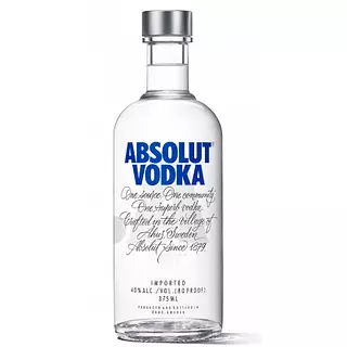 Vodka Absolut Tradicional Media Botella