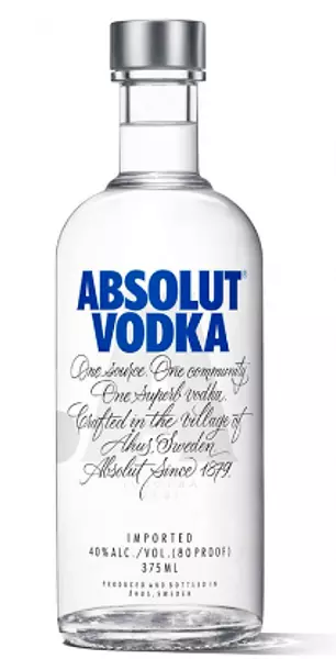 Vodka Absolut Tradicional Media Botella