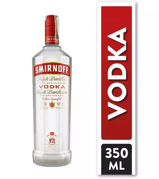 Vodka Smirnoff Red Media Botella