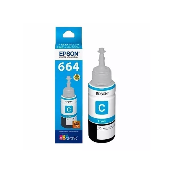 Botella De Tinta Epson 664 Cyan-Asd