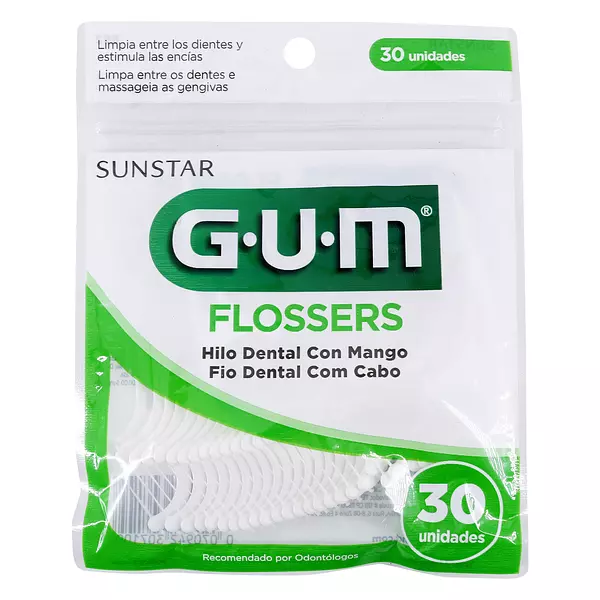 Flossers Gum Blancos Hilo Dental