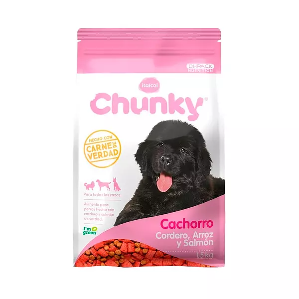 Chunky Cachorro Cordero Arroz y Salmon  