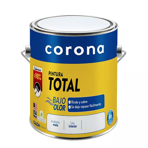 Pintura Corona Total Blanco Galon