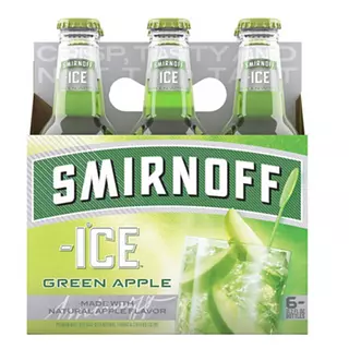 Smirnoff Green Apple Six Pack Botella