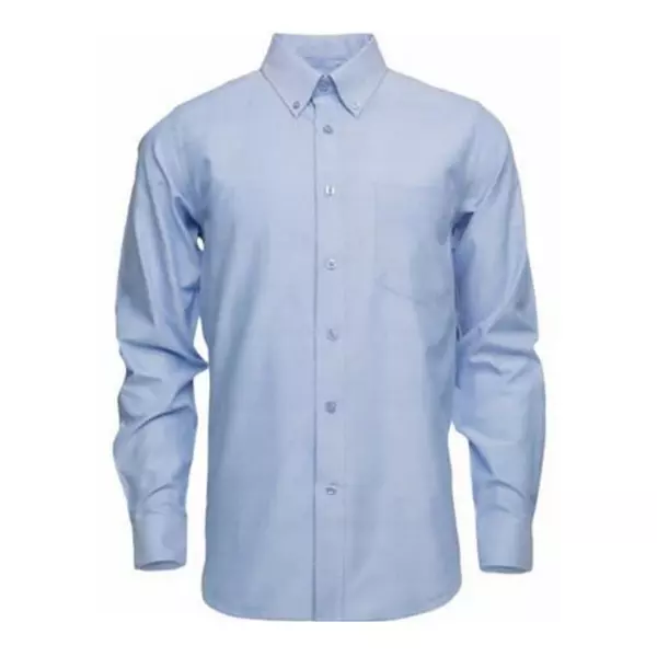 Camisa Oxford Azul Caballero