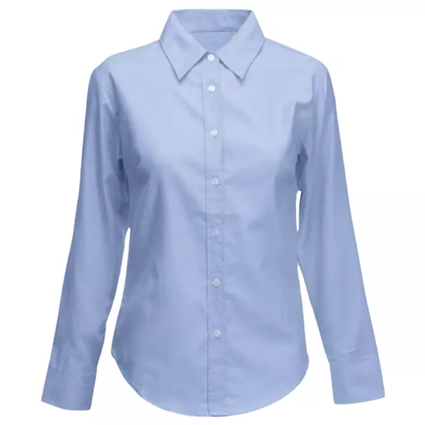 Camisa Oxford Azul Dama