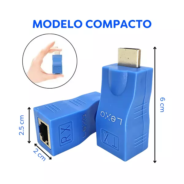 Extender Hdmi 30 Metros 1 Línea Rj45