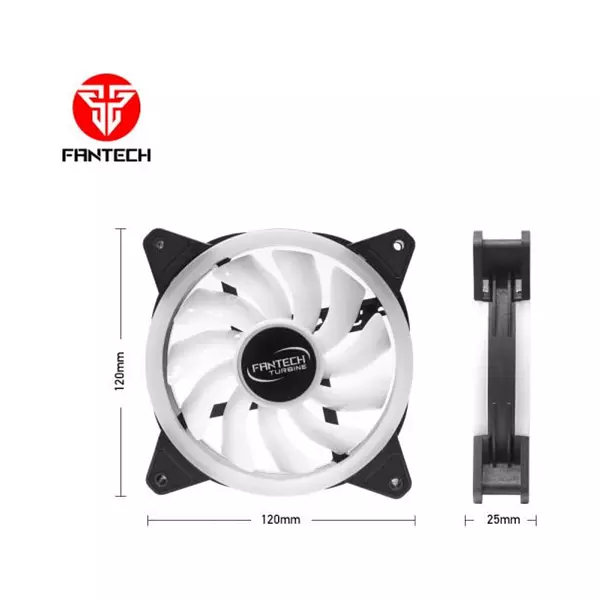 Kit De Ventiladores Fantech Turbine Fb-301 Rgb