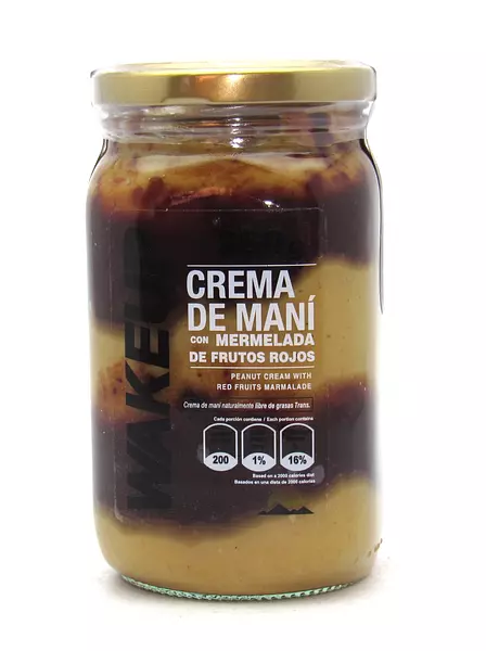 Crema de Mani de Frutos Rojos 360gr - Wake Up