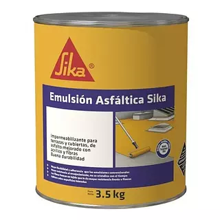 Imper Emulsion Asfaltica Sika X 3.5 Kg Galon