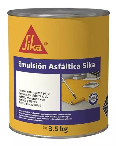 Imper Emulsion Asfaltica Sika X 3.5 Kg Galon