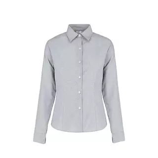 Camisa Oxford Gris Dama