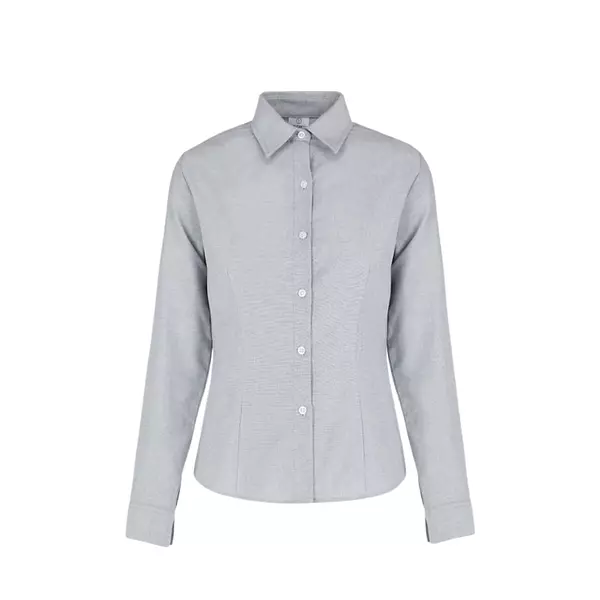 Camisa Oxford Gris Dama