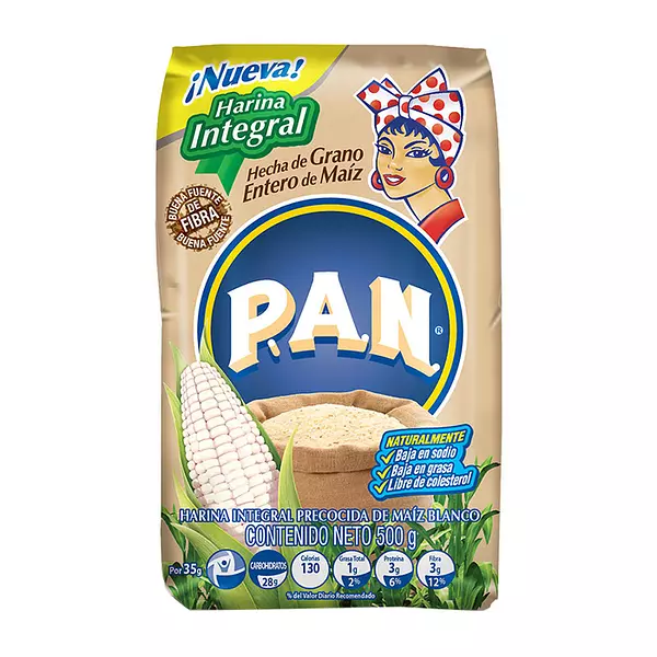 Harina Pan Integral Blanca