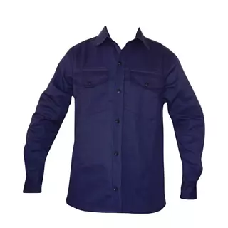 Camisa De Drill Vulcano Azul Oscuro