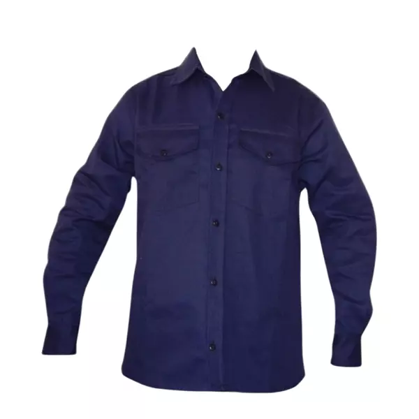 Camisa De Dril Vulcano Azul Oscuro