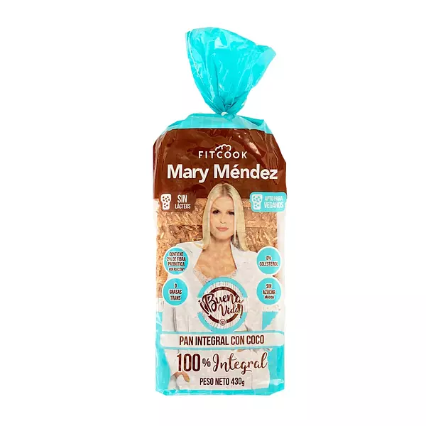 Pan Buena Vida Integral con Coco 430g - Mary Mendez