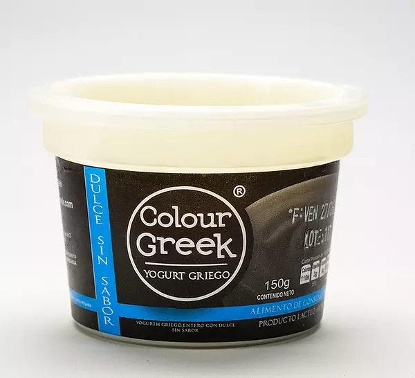 Yogurt Entero con Dulce Griego Sin Sabor 150g - Colour Greek