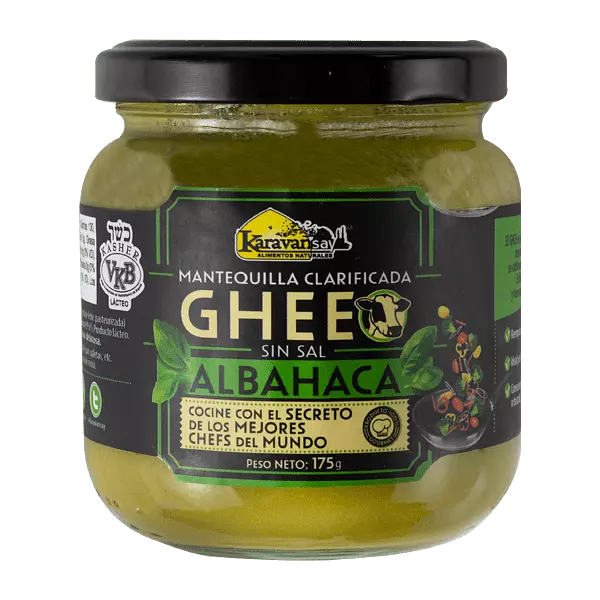 Mantequilla Clarificada Ghee Albaca Sin Sal 175g