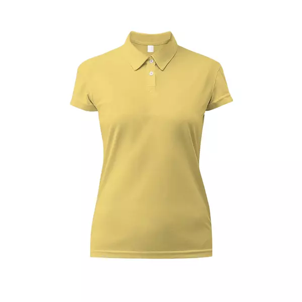 Camibuso Tipo Polo Dama Amarillo Pastel