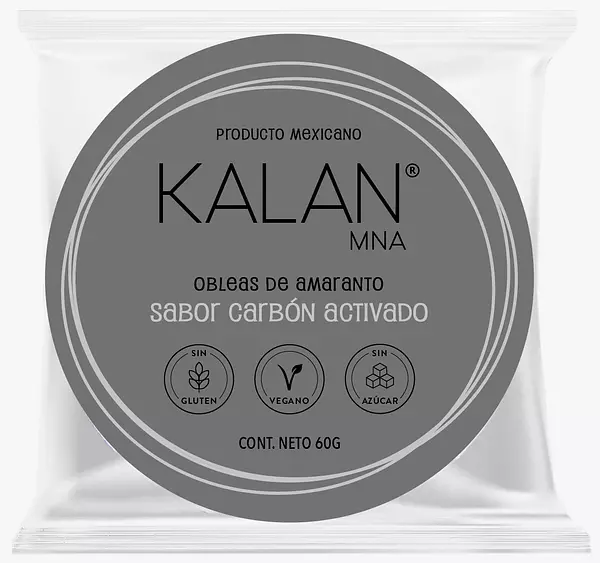 Obleas Wafers Sabor Carbon Activado 60gr - Kalan Mna