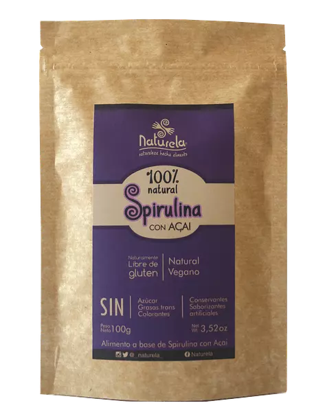 Spirulina con Acai 100gr - Naturela