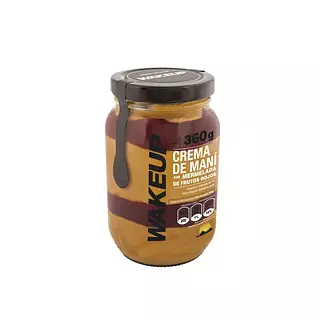 Crema de Mani de Frutos Rojos 360gr - Wake Up