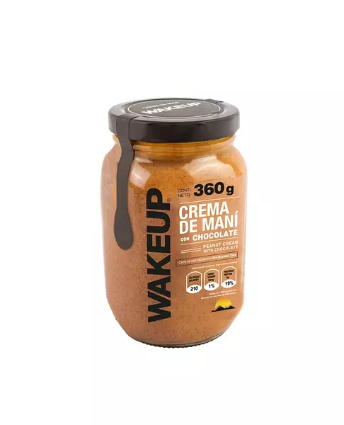 Crema de Mani con Chocolate 360gr - Wake Up