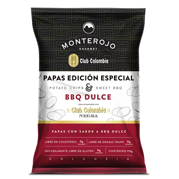 Papas Bbq Dulce 115g - Monterojo