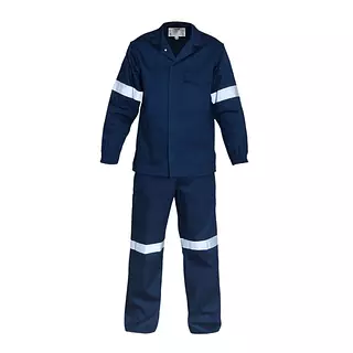 Overol 2 Piezas Azul Con Reflectivo