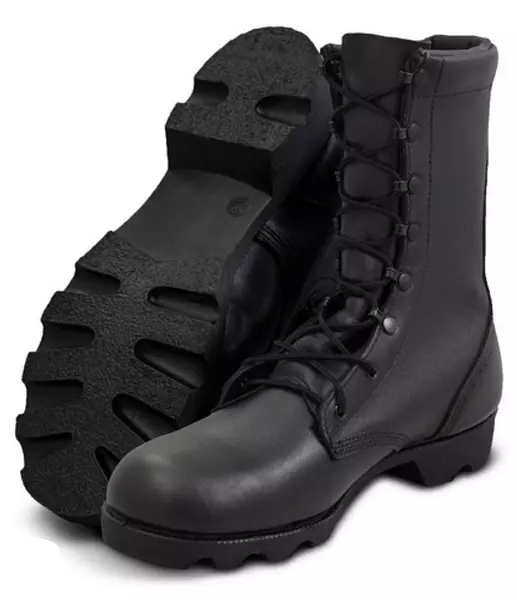 Bota Tipo Militar Material Sin Puntera