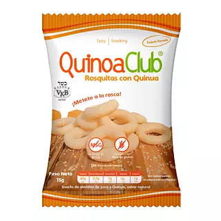 Rosquitas Quinoa Sabor Natural 15g - Quinoa Club