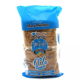 Tostada Integrales Sabor Mantequilla 140g - Mary Mendez