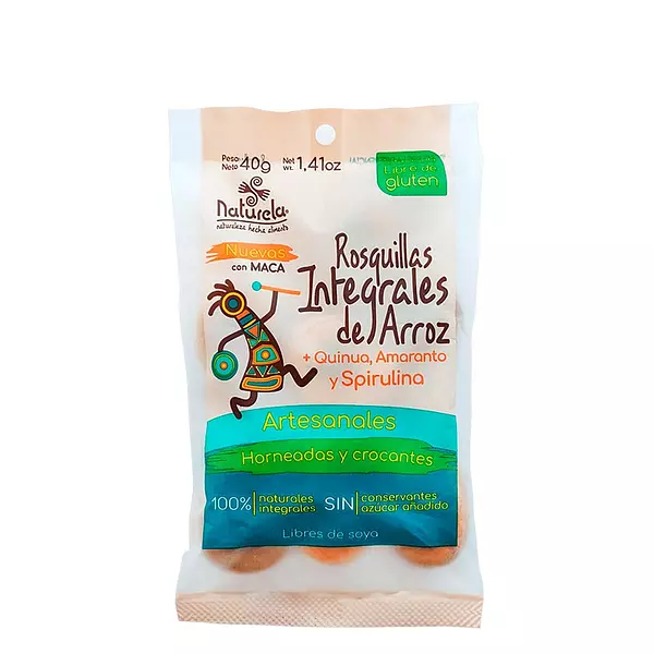 Rosquitas Integral Arroz + Quinua Amaranto y Spirulina 40gr