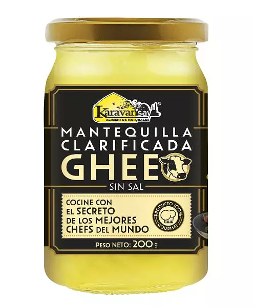 Mantequilla Clarificada Ghee Sin Sal 200gr - Karavansay