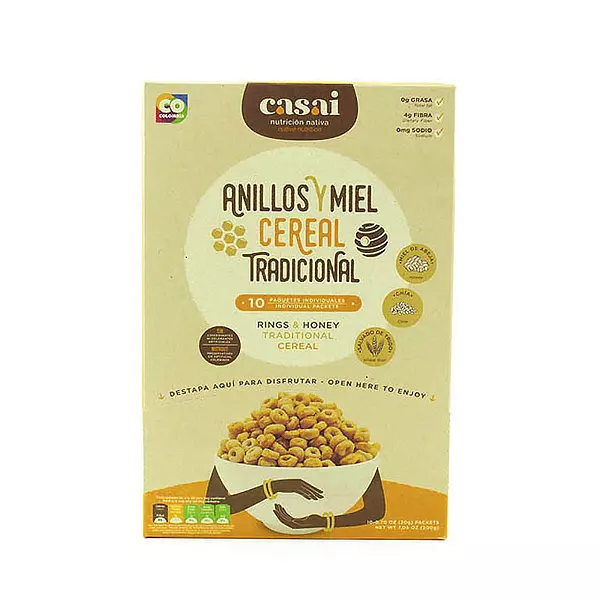 Anillos y Miel Cereal Tradicional 20g - Casai