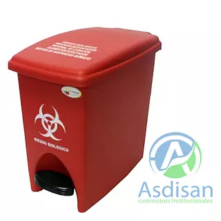 Papelera con Pedal Color Surtido