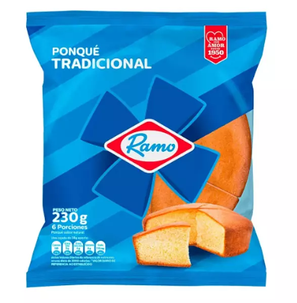 Ponqué Ramo Tradicional 230gr