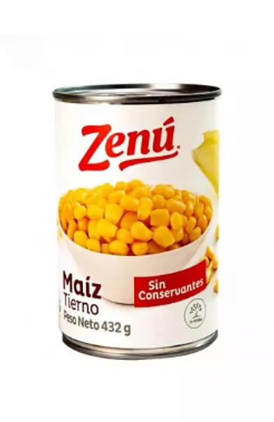 Maiz Tierno Dulce Zenu 425gr