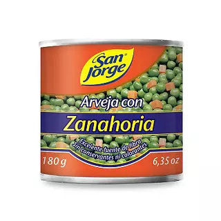 Arveja Con Zanahoria San Jorge 180gr
