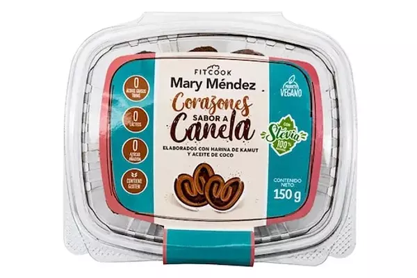 Corazones Sabor Canela 150g - Mary Mendez