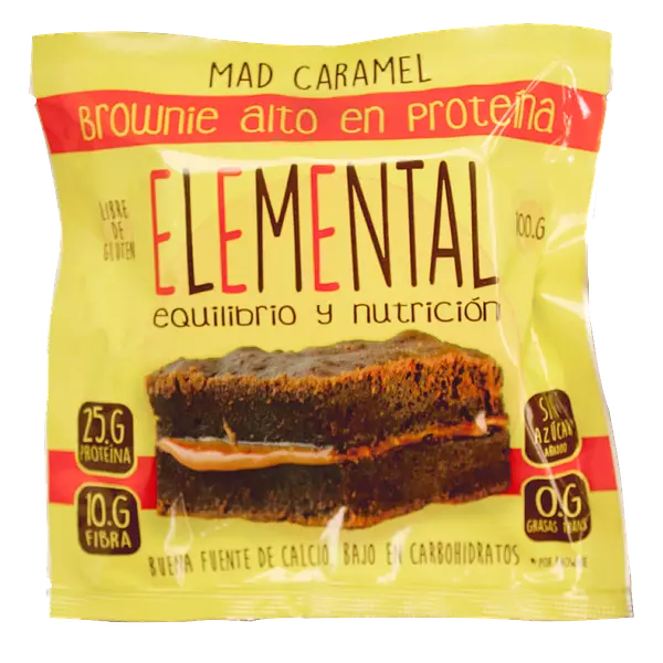 Brownie Mad Caramel 100g - Elemental